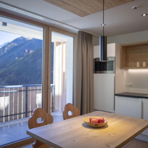 Living Area with Kitchenette and Balcony